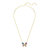 Idyllia pendant and brooch, Mixed cuts, Pavé, Butterfly, Multicolored, Mixed metal finish